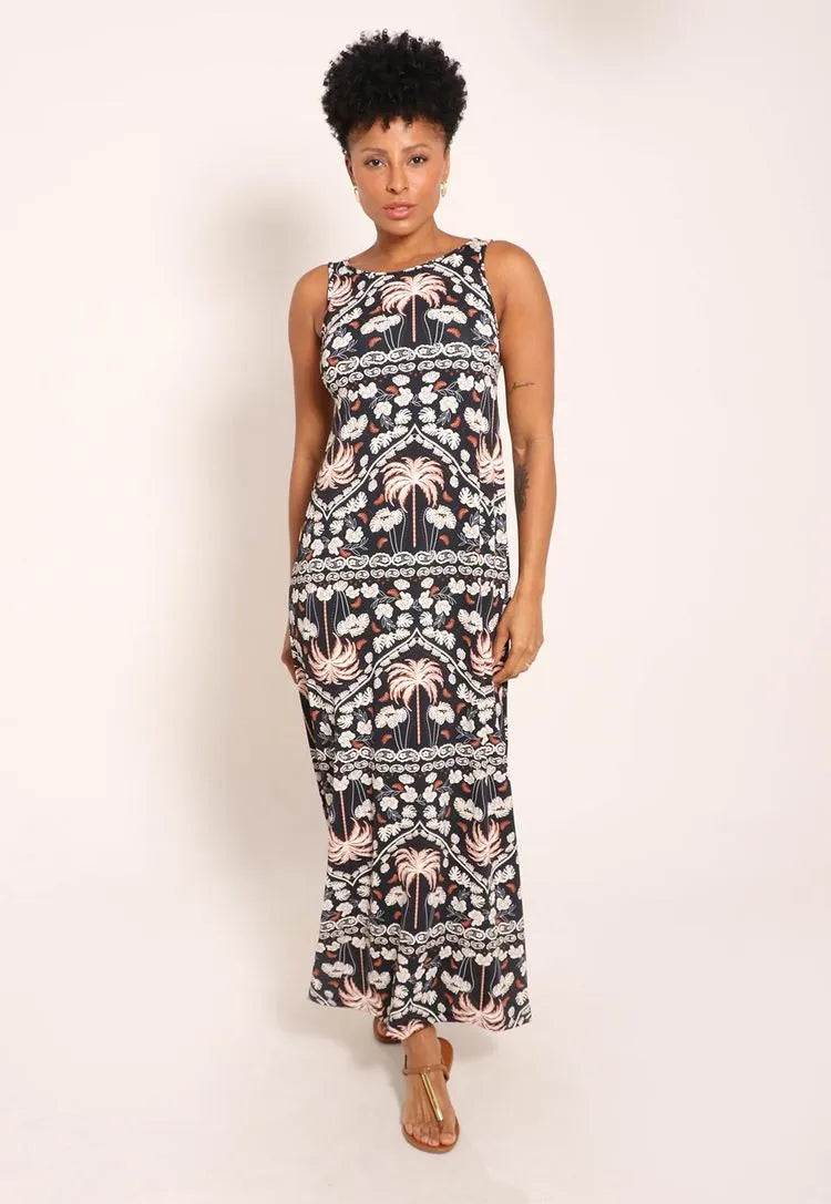 ワンピース FANOSTUDIOS CONTRAST CREW NECK DRESS FANOSTUDIOS CONTRAST CREW NECK DRESS
