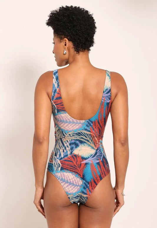 Millis Power Wrap-Front One-Piece Swimsuit – Angra
