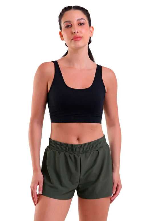 Top Beach Raw-Edge Short