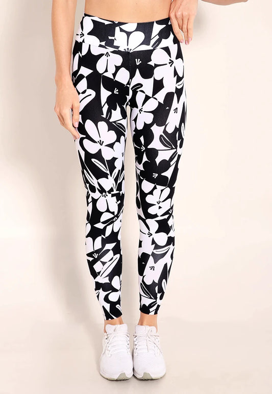 7/8 ECO Legging Noir Blossom