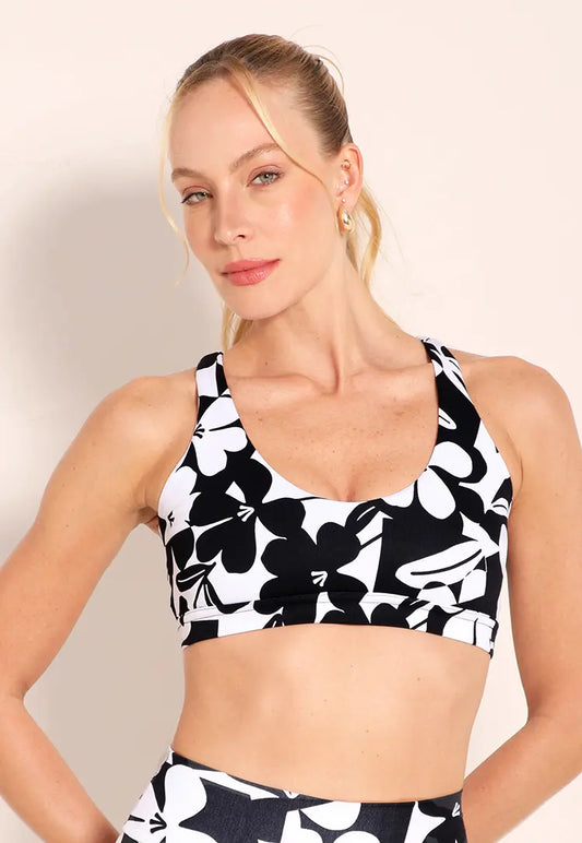 Bella ECO Bra Noir Blossom